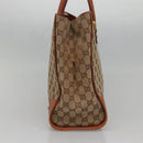 GUCCI GG Canvas Hand Bag Beige 120897 Auth ep10675-3