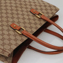 GUCCI GG Canvas Hand Bag Beige 120897 Auth ep10675-6
