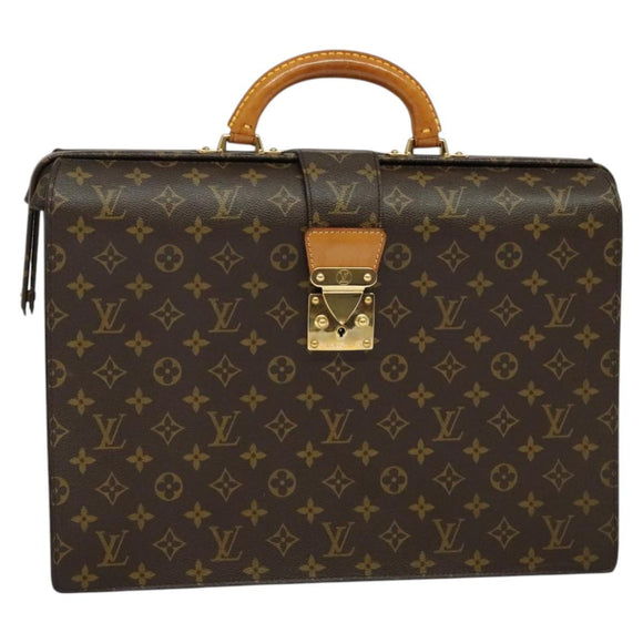 LOUIS VUITTON Monogram Serviette Fermoir Business Bag M53305 LV Auth ep10677