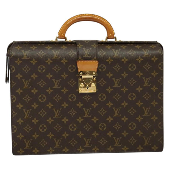 LOUIS VUITTON Monogram Serviette Fermoir Business Bag M53305 LV Auth ep10677