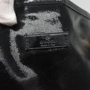 GUCCI Tote Bag Patent leather Black Gold 197953 Auth ep10681-14