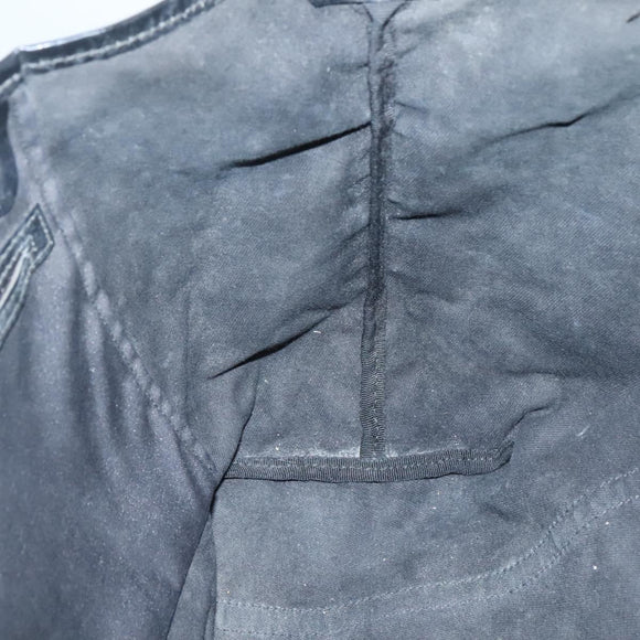 GUCCI Tote Bag Patent leather Black Gold 197953 Auth ep10681