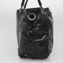 GUCCI Tote Bag Patent leather Black Gold 197953 Auth ep10681-4