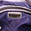 Miu Miu Matelasse Hand Bag Leather Purple Gold Auth ep10682-16
