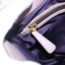 Miu Miu Matelasse Hand Bag Leather Purple Gold Auth ep10682-17