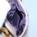 Miu Miu Matelasse Hand Bag Leather Purple Gold Auth ep10682-23