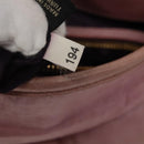 Miu Miu Matelasse Hand Bag Leather Purple Gold Auth ep10682-24