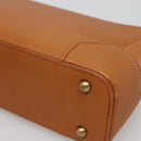 BURBERRY Shoulder Bag Leather Brown Gold Auth ep10687-9