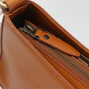 BURBERRY Shoulder Bag Leather Brown Gold Auth ep10687-10