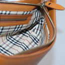 BURBERRY Shoulder Bag Leather Brown Gold Auth ep10687-18