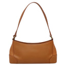 BURBERRY Shoulder Bag Leather Brown Gold Auth ep10687-2