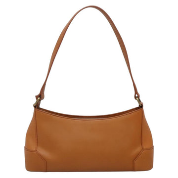 BURBERRY Shoulder Bag Leather Brown Gold Auth ep10687 - 0