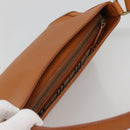 BURBERRY Shoulder Bag Leather Brown Gold Auth ep10687-6