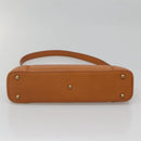 BURBERRY Shoulder Bag Leather Brown Gold Auth ep10687-5