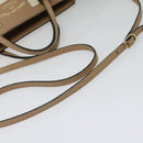 GUCCI Mini Swing Hand Bag Canvas 2way White Gold Auth ep10692-9