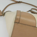 GUCCI Mini Swing Hand Bag Canvas 2way White Gold Auth ep10692-16