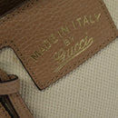 GUCCI Mini Swing Hand Bag Canvas 2way White Gold Auth ep10692-19