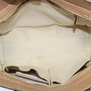 GUCCI Mini Swing Hand Bag Canvas 2way White Gold Auth ep10692-11