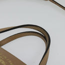 GUCCI Mini Swing Hand Bag Canvas 2way White Gold Auth ep10692-14