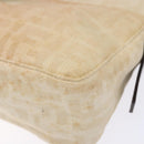 FENDI Zucca Canvas Mamma Baguette Shoulder Bag Beige Silver Auth ep10694-8