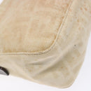 FENDI Zucca Canvas Mamma Baguette Shoulder Bag Beige Silver Auth ep10694-14