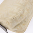 FENDI Zucca Canvas Mamma Baguette Shoulder Bag Beige Silver Auth ep10694-16