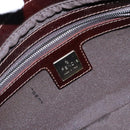 FENDI Zucca Canvas Mamma Baguette Shoulder Bag Beige Silver Auth ep10694-19