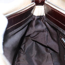 FENDI Zucca Canvas Mamma Baguette Shoulder Bag Beige Silver Auth ep10694-21