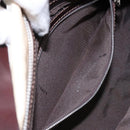 FENDI Zucca Canvas Mamma Baguette Shoulder Bag Beige Silver Auth ep10694-22