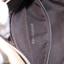 FENDI Zucca Canvas Mamma Baguette Shoulder Bag Beige Silver Auth ep10694-12