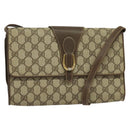 GUCCI GG Supreme Shoulder Bag PVC Beige Gold 904 02 050 Auth ep10698-1