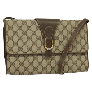 GUCCI GG Supreme Shoulder Bag PVC Beige Gold 904 02 050 Auth ep10698