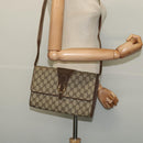 GUCCI GG Supreme Shoulder Bag PVC Beige Gold 904 02 050 Auth ep10698-22