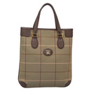 Burberrys Nova Check Tote Bag Canvas Beige Gold Auth ep10702-1