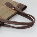 Burberrys Nova Check Tote Bag Canvas Beige Gold Auth ep10702-7