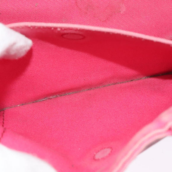 PRADA Canapa PM Hand Bag Canvas 2way Pink Gold Auth ep10705