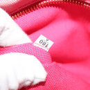 PRADA Canapa PM Hand Bag Canvas 2way Pink Gold Auth ep10705-12