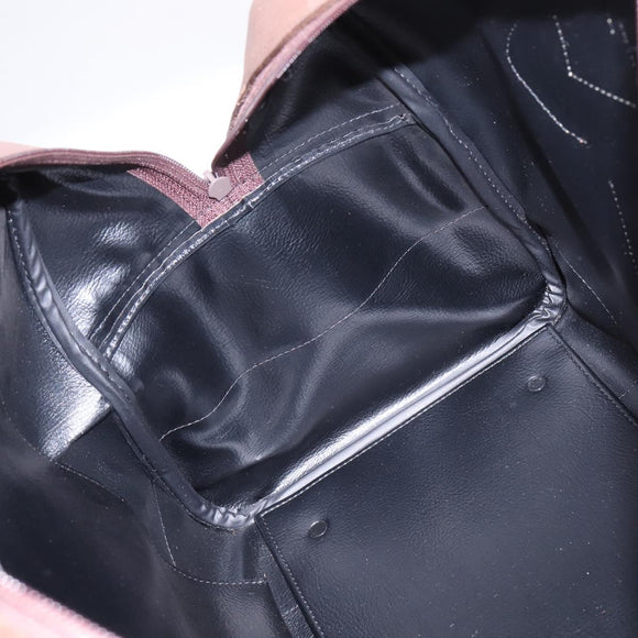 Burberrys Nova Check Boston Bag Canvas Beige Gold Auth ep10712