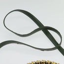 LOEWE Velazquez Hand Bag Leather 2way Green Gold Auth ep10716-9