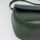 LOEWE Velazquez Hand Bag Leather 2way Green Gold Auth ep10716-10
