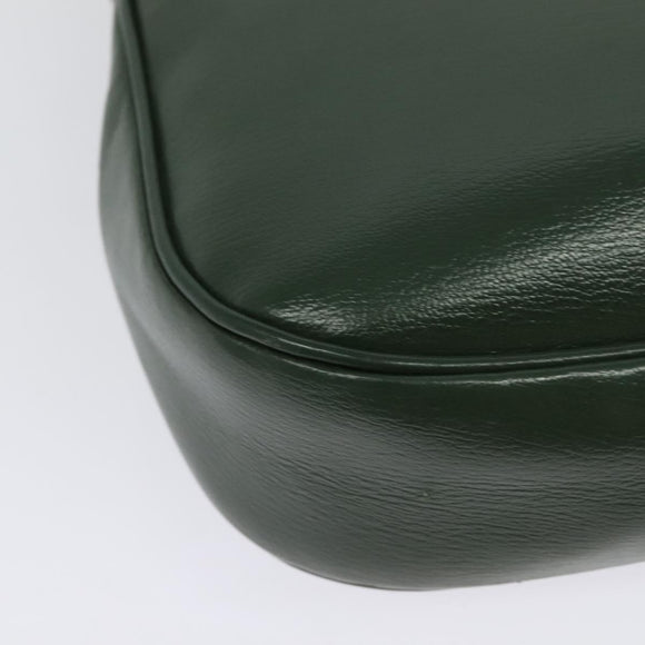 LOEWE Velazquez Hand Bag Leather 2way Green Gold Auth ep10716