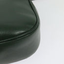 LOEWE Velazquez Hand Bag Leather 2way Green Gold Auth ep10716-17