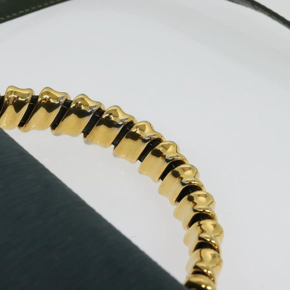 LOEWE Velazquez Hand Bag Leather 2way Green Gold Auth ep10716