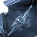 CELINE Macadam Canvas Clutch Bag PVC Navy Gold Auth ep10721-9