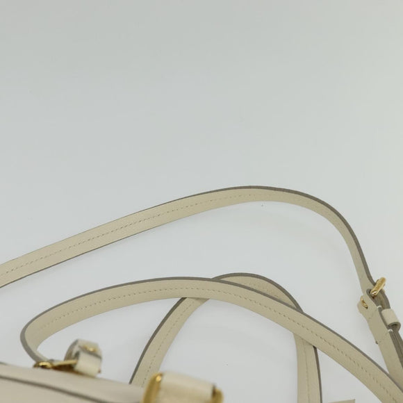 LOUIS VUITTON Monogram Empreinte Lumineuse PM Bag 2way White M93411 Auth ep10722