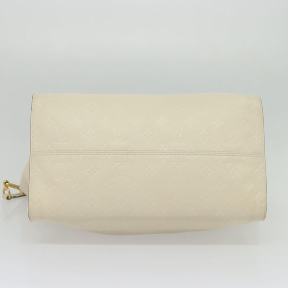 LOUIS VUITTON Monogram Empreinte Lumineuse PM Bag 2way White M93411 Auth ep10722