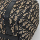 Christian Dior Trotter Canvas Boston Bag Navy Silver Auth ep10723-9