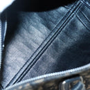 Christian Dior Trotter Canvas Boston Bag Navy Silver Auth ep10723-11