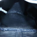 Christian Dior Trotter Canvas Boston Bag Navy Silver Auth ep10723-17