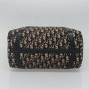 Christian Dior Trotter Canvas Boston Bag Navy Silver Auth ep10723-5